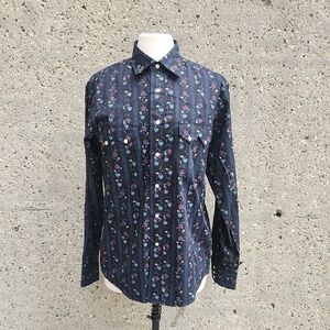 WRANGLER floral western button up